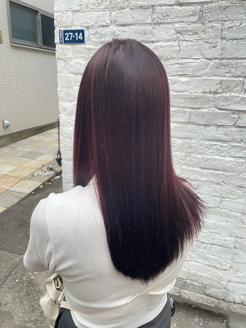 ロング カラー ヘアカラー 縮毛矯正 なな🦋/ 原宿のヘアスタイル