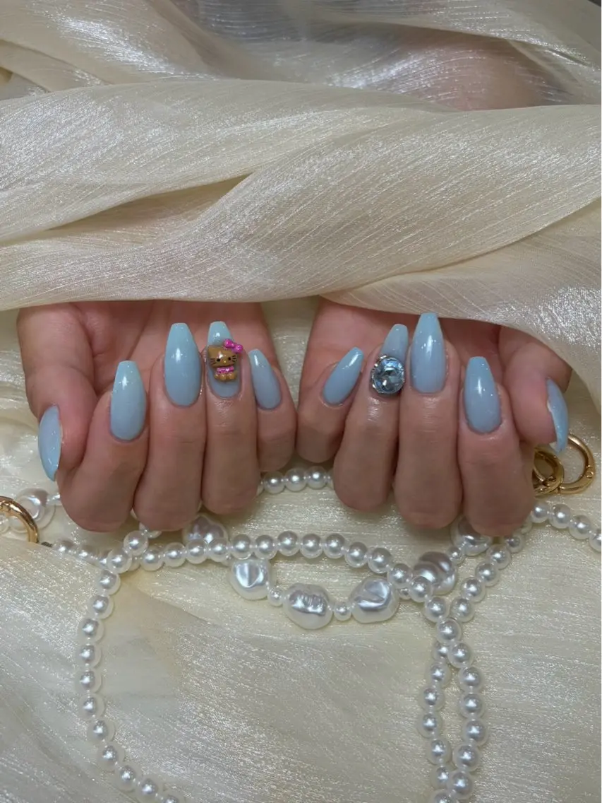 ネイル ブルー CHILL NAILのネイルデザイン