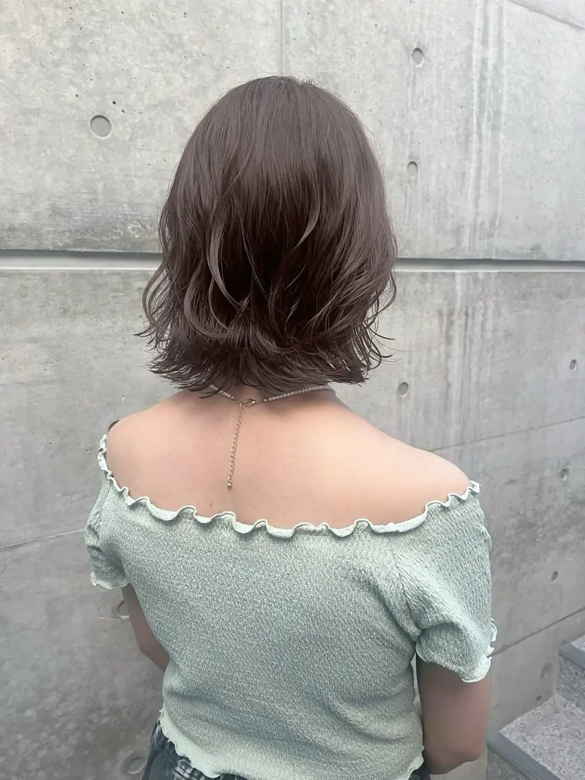 ショート パーマ カット パーマ トリートメント コテ巻き風パーマ SHONOのヘアスタイル