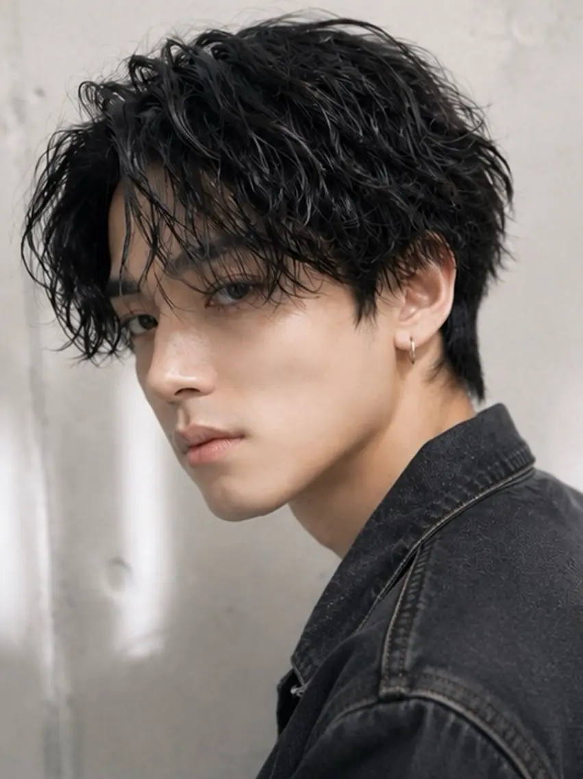 パーマ メンズ カット パーマ トリートメント EARTH 榎本のヘアスタイル