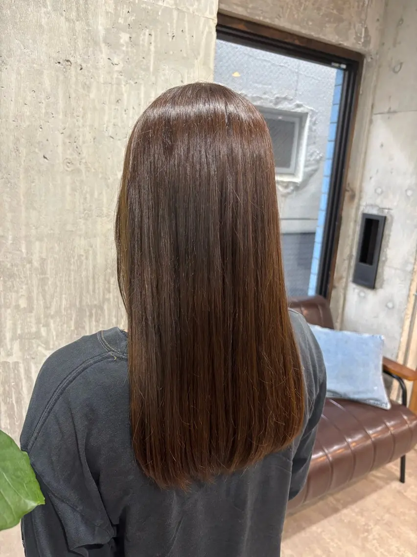 ロング ヘアカラー 小川 まりのヘアスタイル