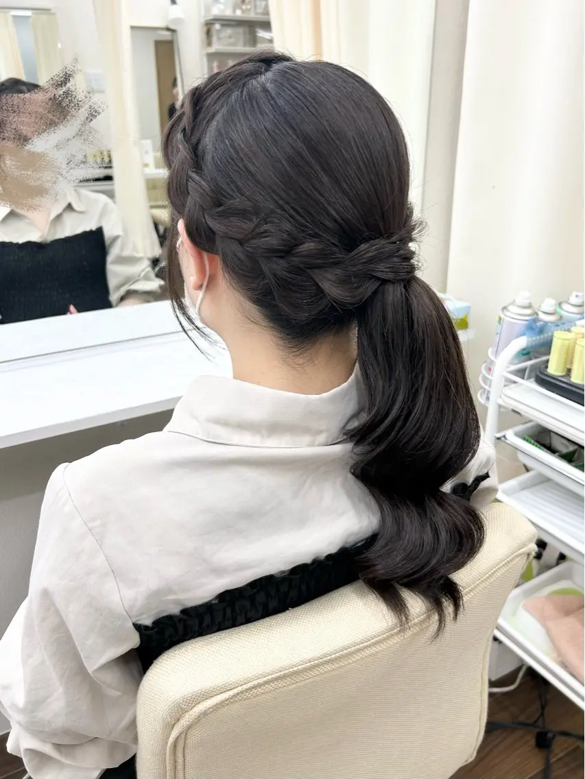 ロング ヘアセット YUMEYAKATA 五条店のヘアスタイル
