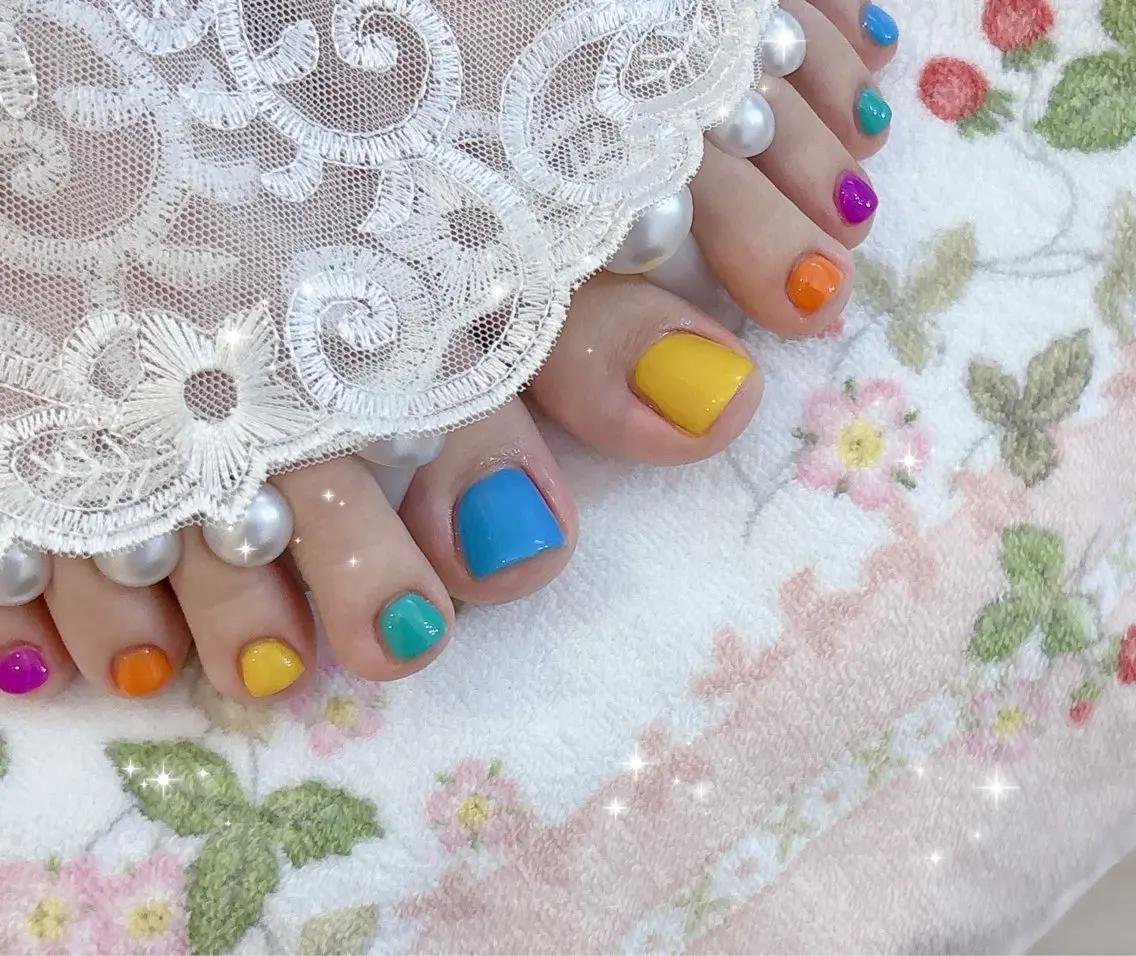 ネイル フットネイル FLARE NAIL フレアネイルのネイルデザイン