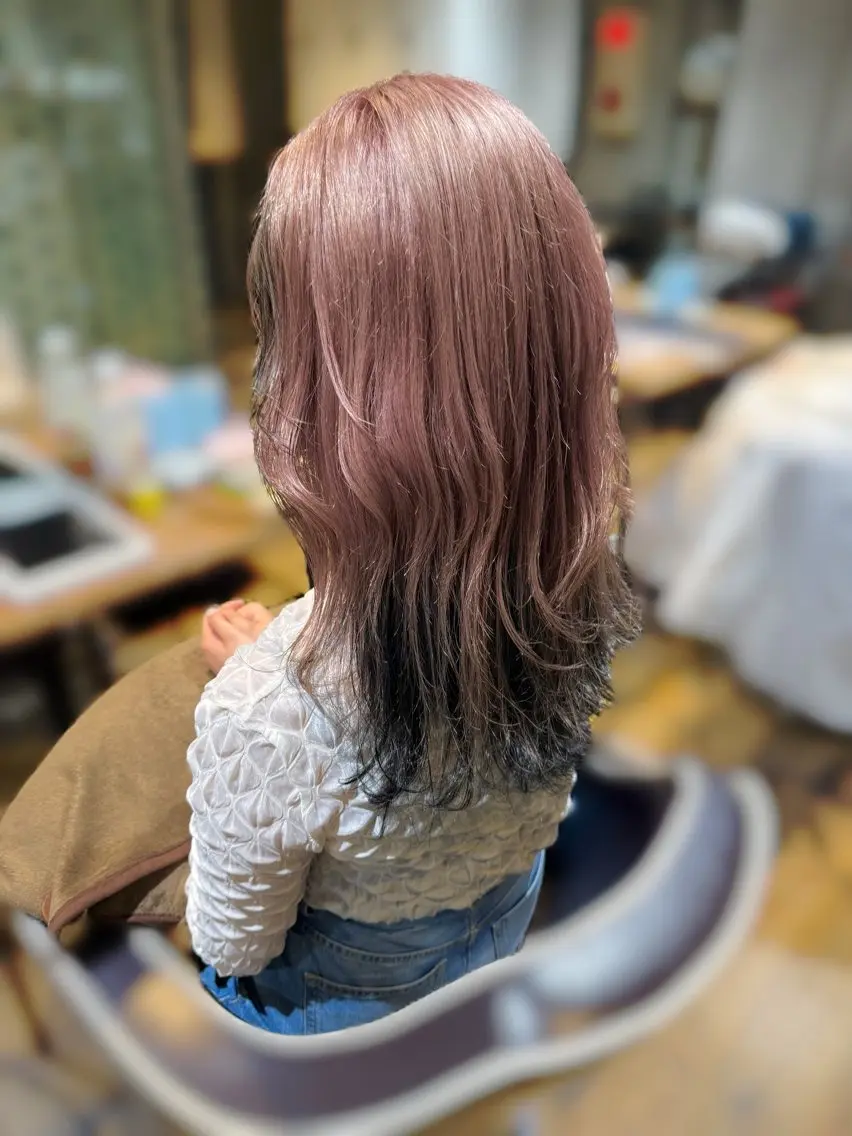 セミロング カラー ヘアカラー 桜新町/ Mea⭐︎のヘアスタイル