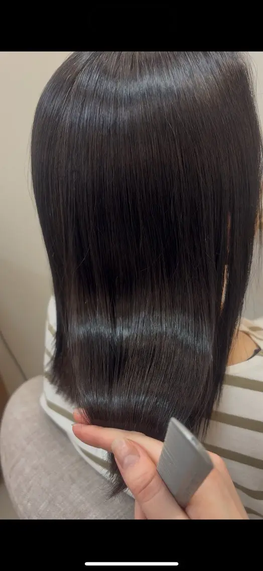 ロング 縮毛矯正 Haruka ハルカのヘアスタイル