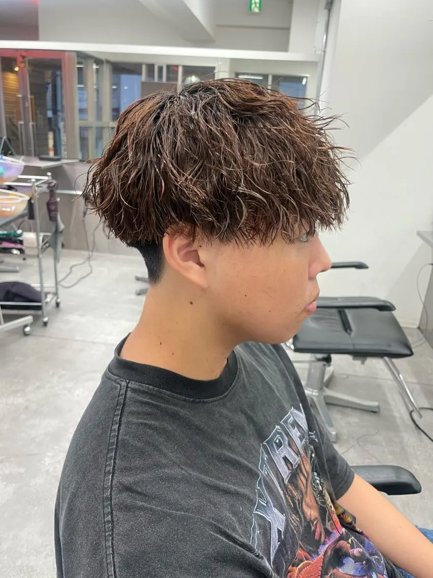 カラー パーマ メンズ カット ヘアカラー パーマ 町田エリアＮｏ．１/ パーマ特化/太田京希のヘアスタイル