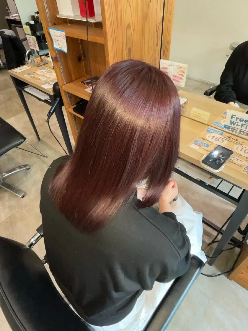 ワンカラー➕髪質改善トリートメント(ホームケアアイテム付き🎀)の写真