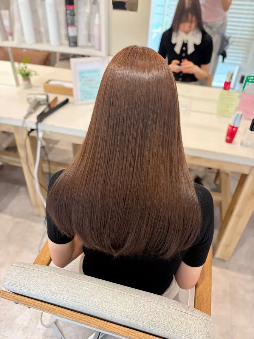 ロング カラー ブラウンカラー カット ヘアカラー Nana /赤羽/艶カラー🩵のヘアスタイル