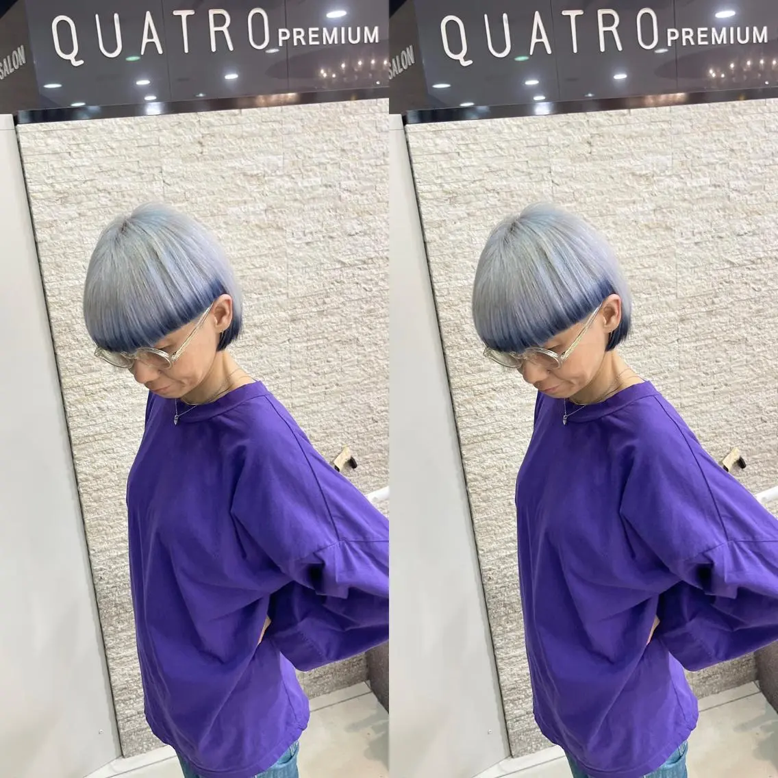 ショート ヘアカラー トリートメント Y Uのヘアスタイル