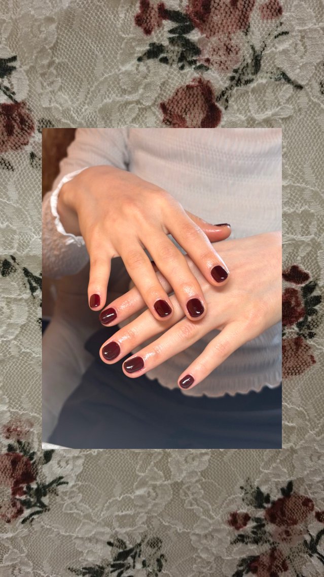 ネイル ボルドー ハンドネイル Maapis Nailのネイルデザイン