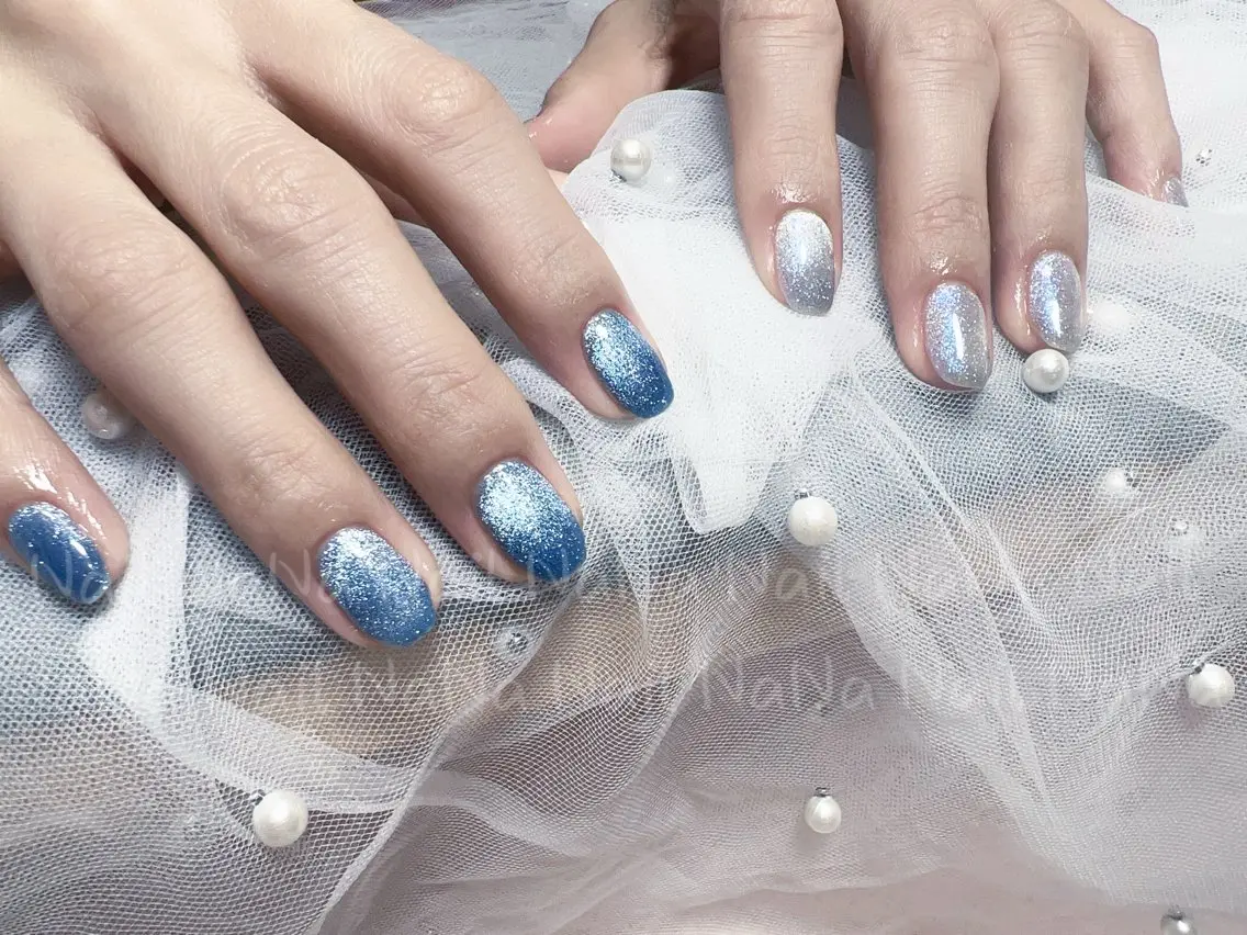 ネイル グラデーション マグネットネイル ハンドネイル Nail NaNaのネイルデザイン