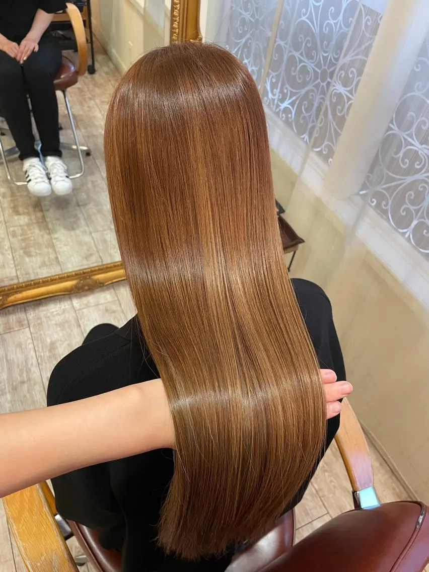 ロング カット 縮毛矯正 トリートメント 縮毛矯正 髪質改善 Wakanaのヘアスタイル