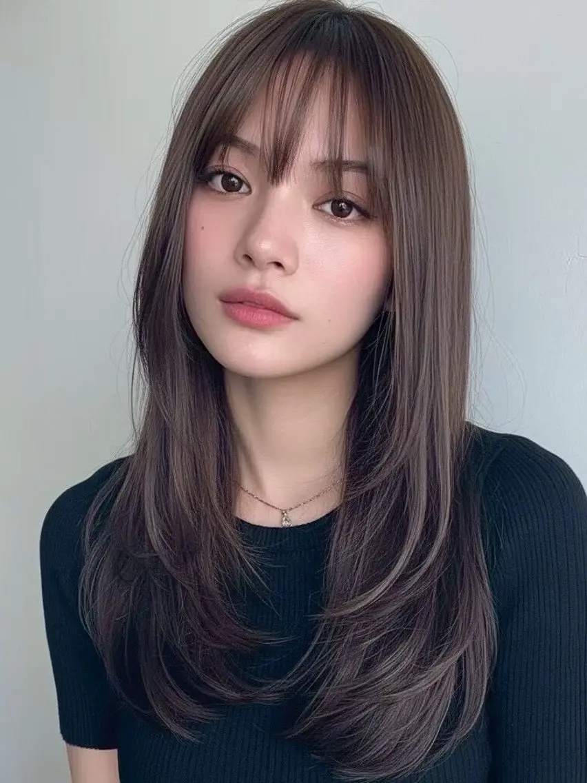 小顔見え⟡.*顔周りレイヤーカット💫の写真