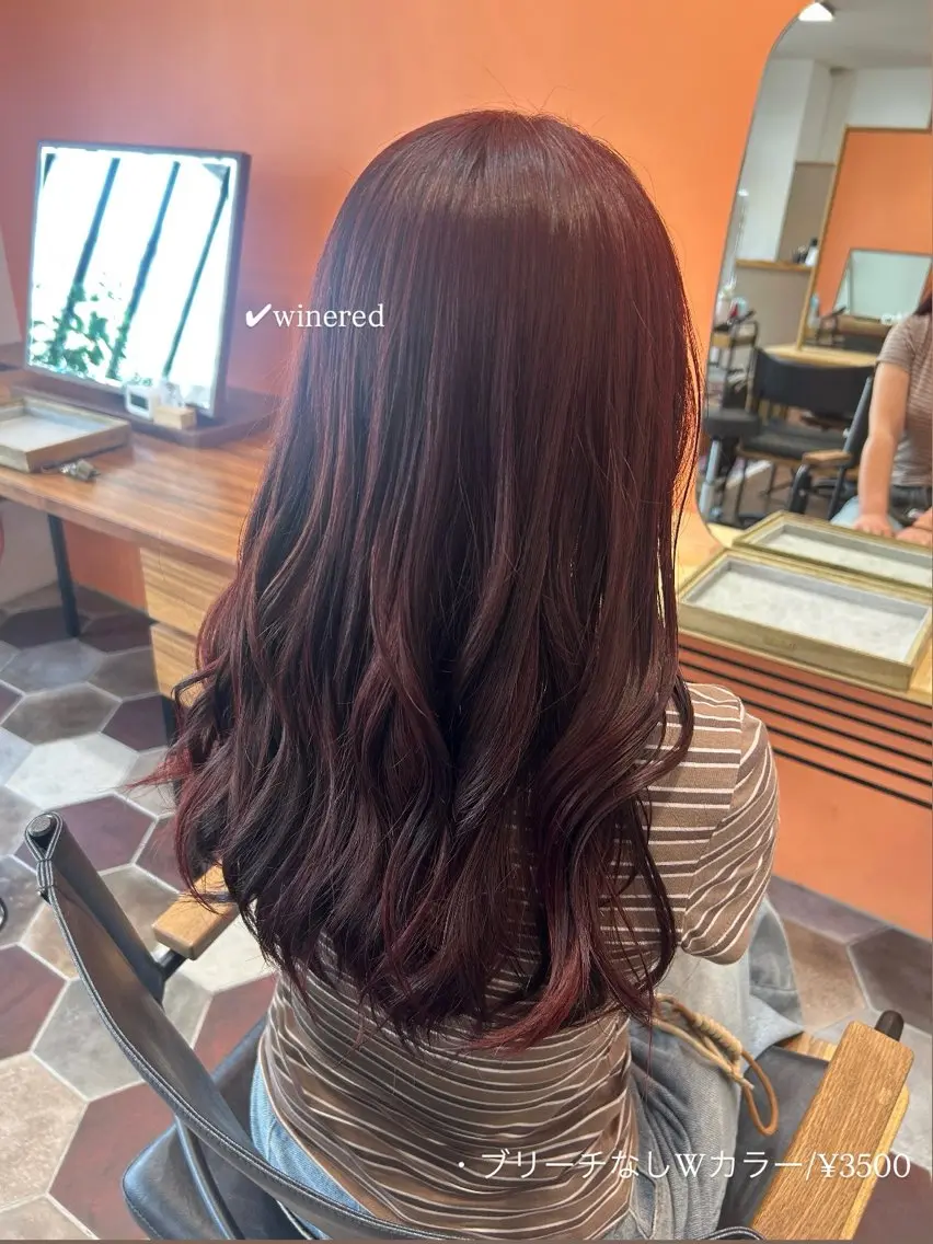 ロング カラー ブリーチ ブリーチなしカラー ヘアカラー 佐藤光華/JANU /カラーモデルのヘアスタイル
