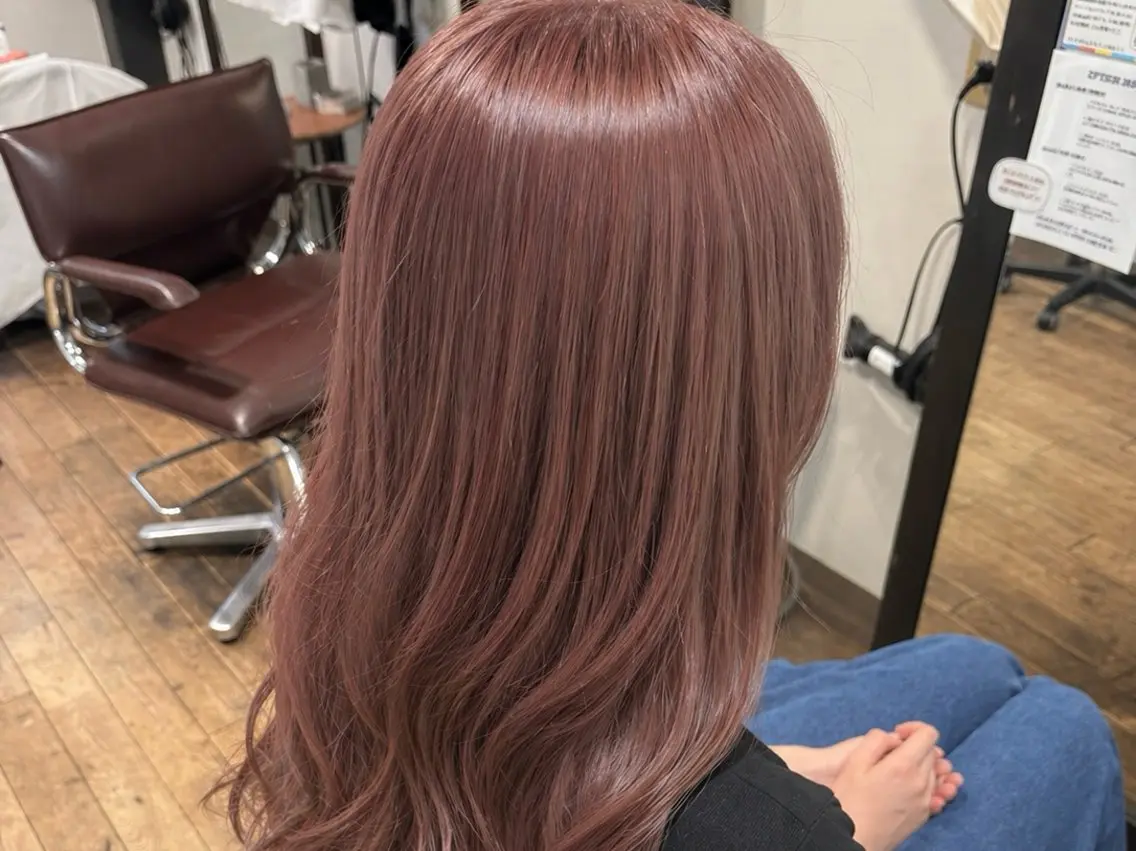 セミロング カラー 村岡 優羽樂のヘアスタイル