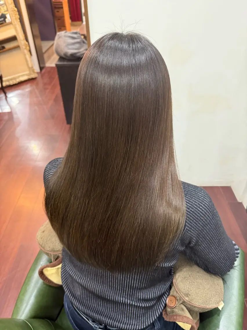 ロング パーマ カット 縮毛矯正 木村 蓮のヘアスタイル
