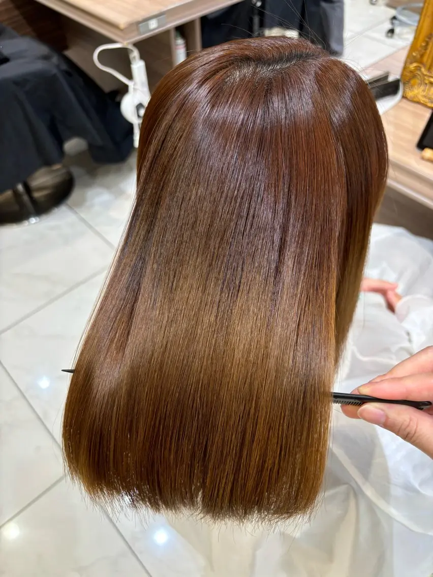 セミロング 縮毛矯正 縮毛矯正 🥀縮毛矯正🥀 川﨑和希のヘアスタイル