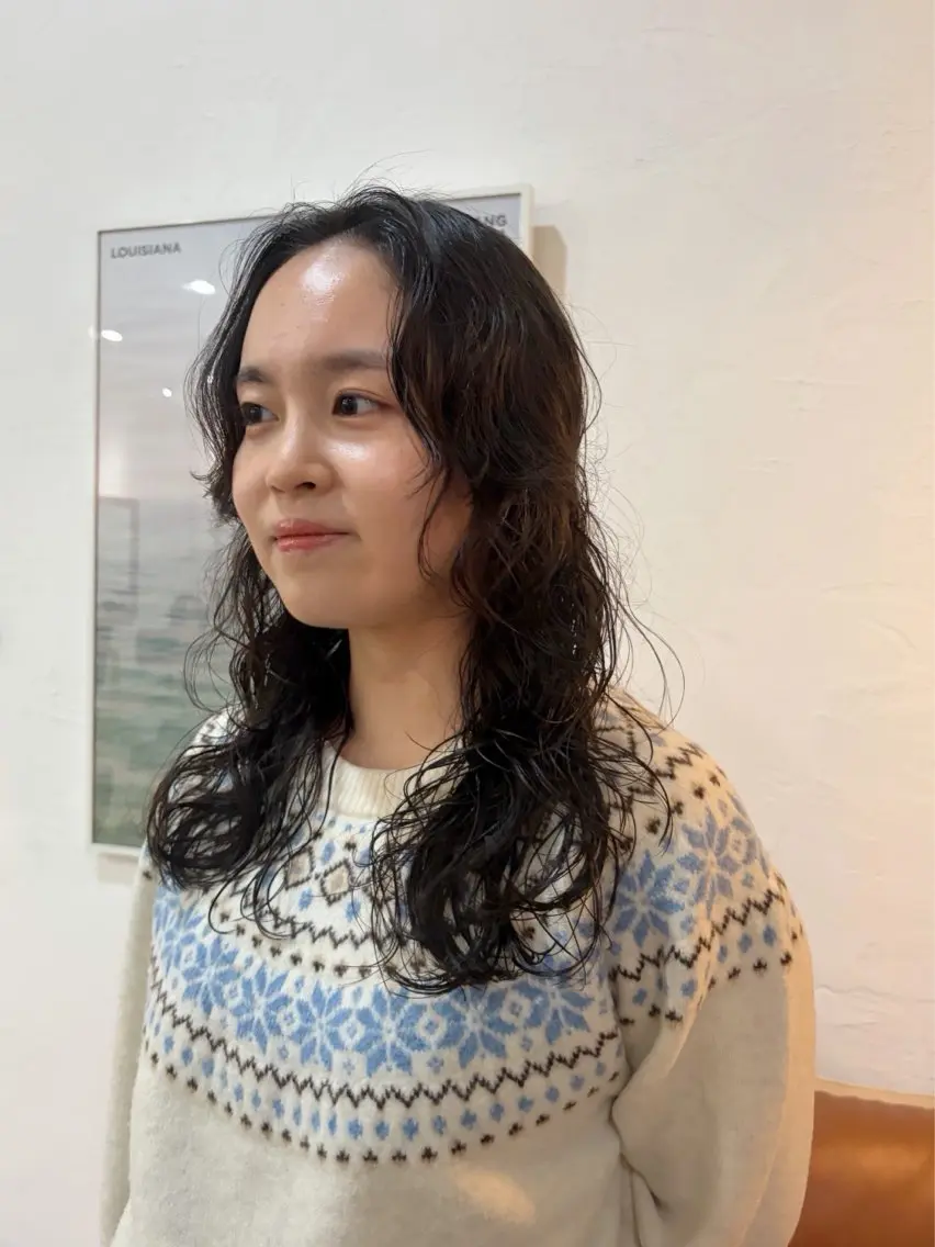 ロング パーマ はやし ちののヘアスタイル
