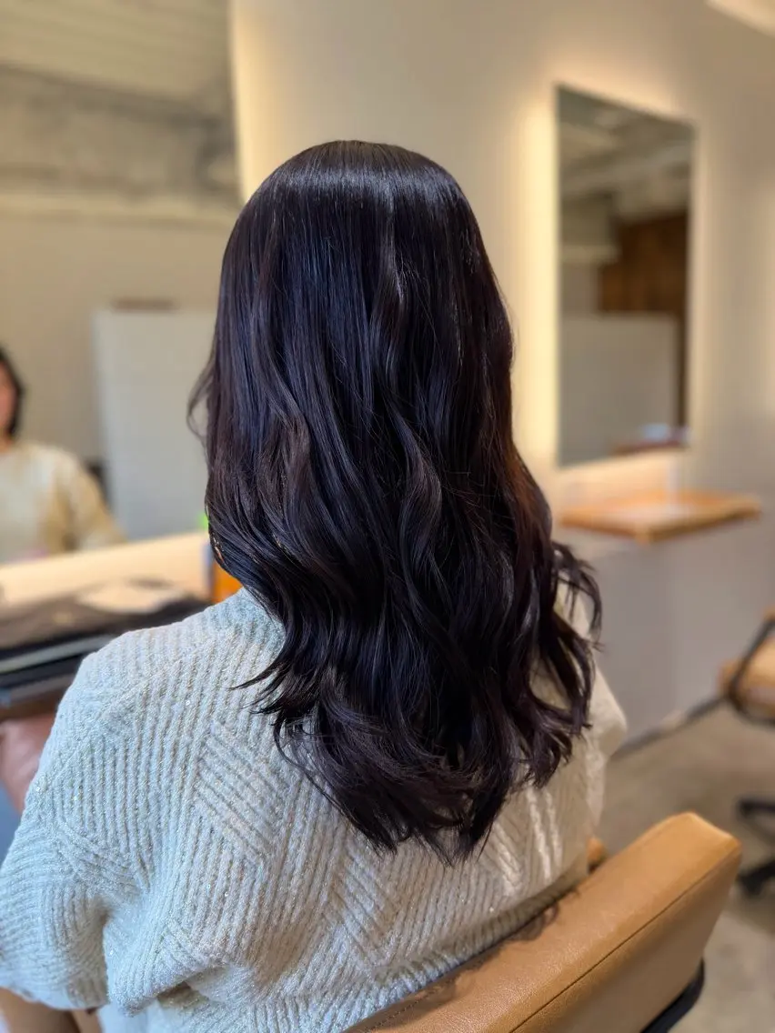 カラー ラベンダーカラー ヘアカラー 加賀美 幸乃のヘアスタイル