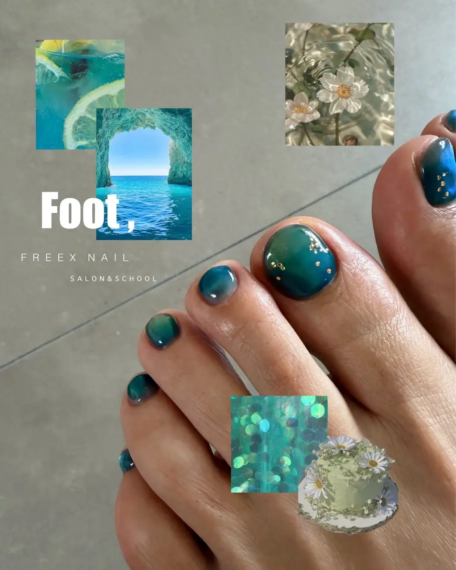 ネイル フットネイル freex nail /ニュアンス/個性派のネイルデザイン
