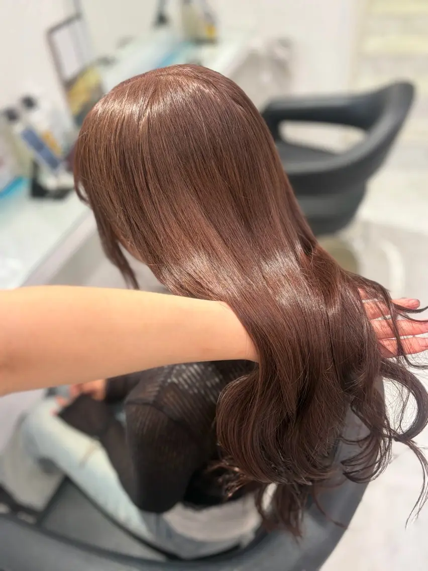 ロング カラー ヘアアレンジ ヘアカラー トリートメント 垢抜け透明感 カラー🪽ྀི🤎のヘアスタイル