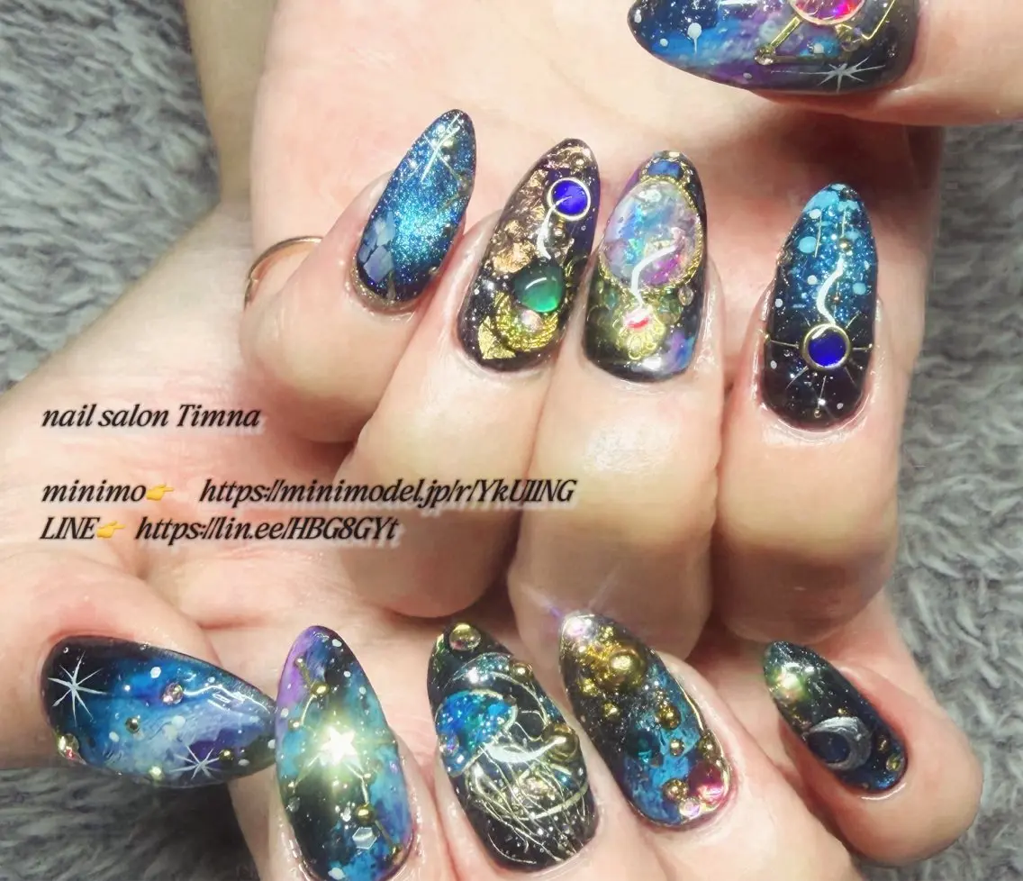 セミロング ハンドネイル NAILSALON 🍔Timna🍟のネイルデザイン