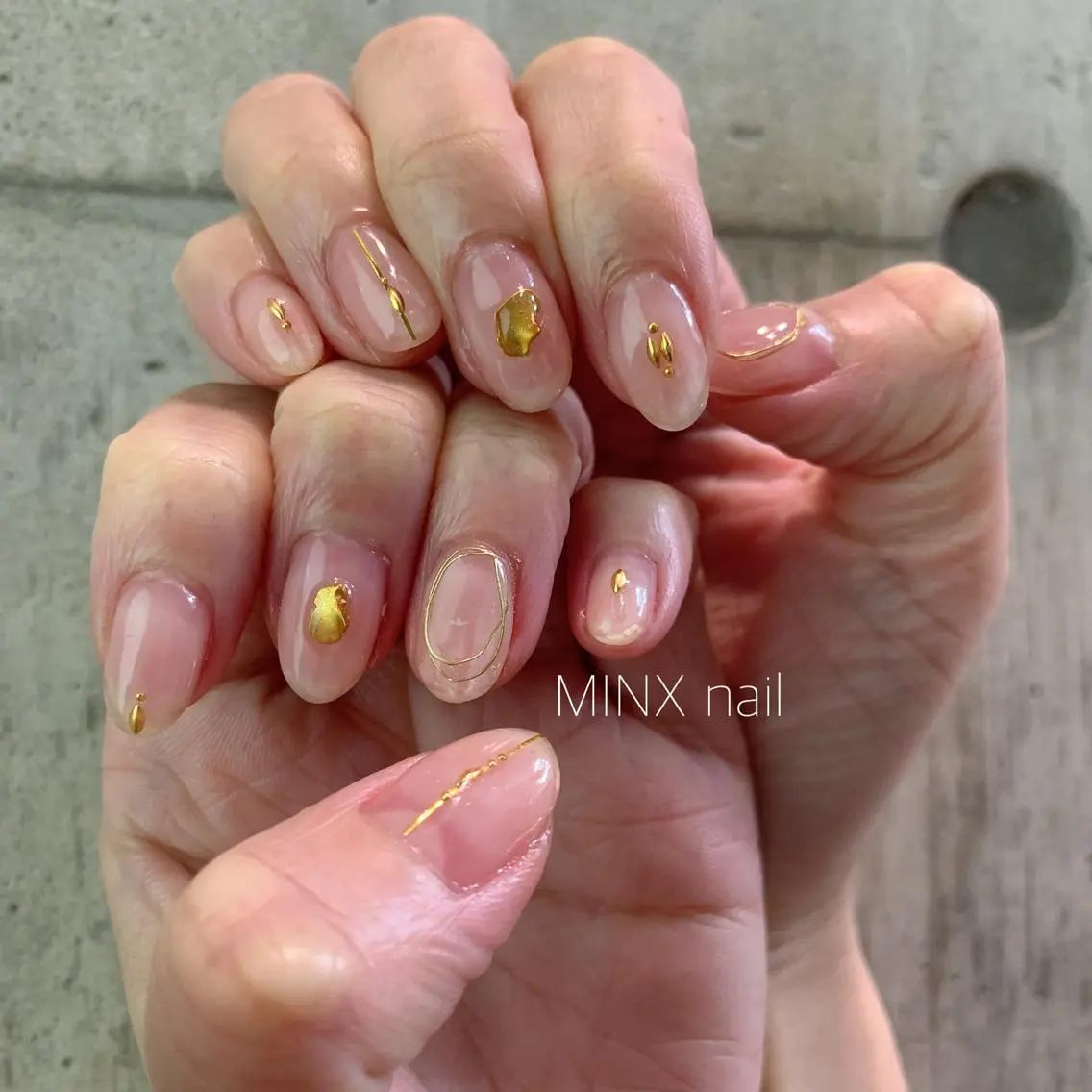 ネイル アートネイル クリアネイル ミンクス ネイル 原宿のネイルデザイン