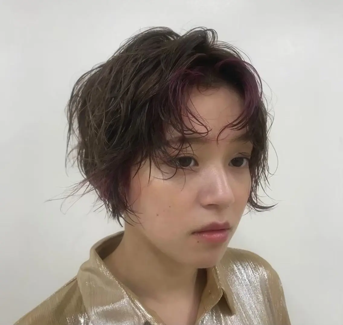 ショート タテイシ アサノのヘアスタイル