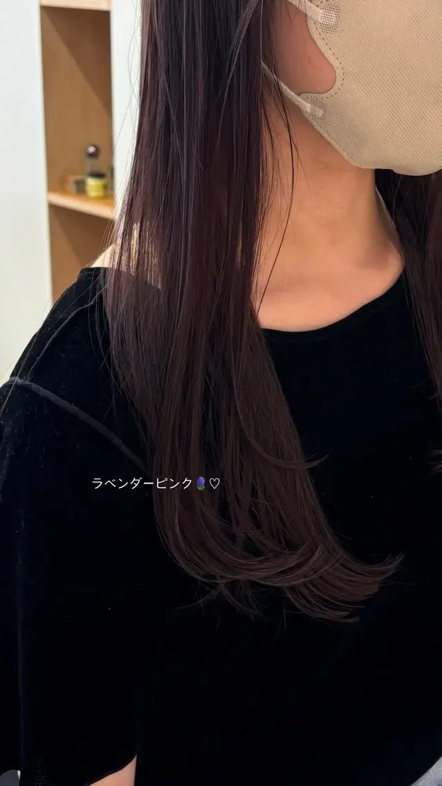 ロング カラー ラベンダーカラー 西山 紗耶香🪽 透明感カラー/ボブのヘアスタイル