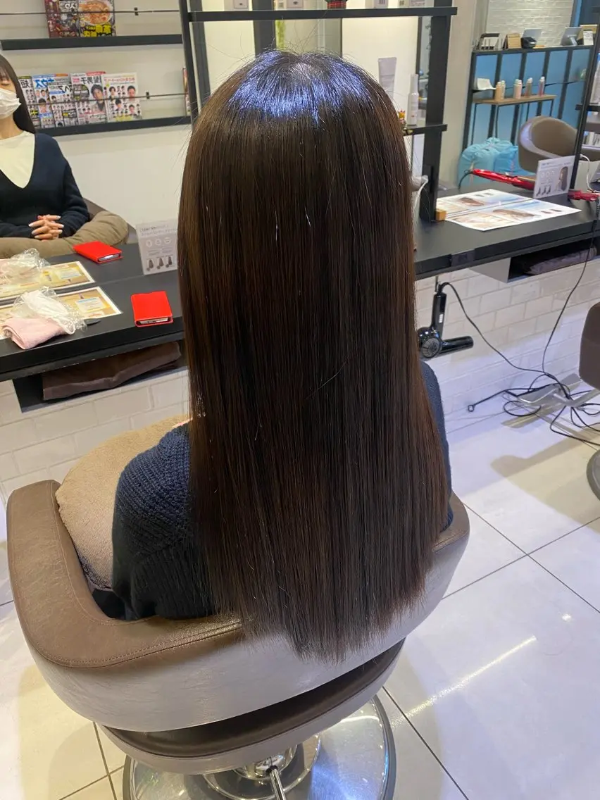 🌟顔周りの癖悩み解消🌟顔周り縮毛矯正＋顔周りカットの写真