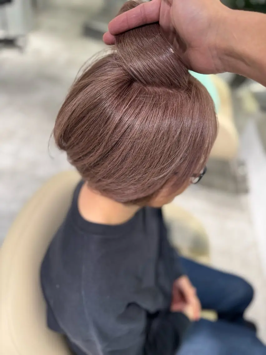 ショート カラー 夜23時まで予約🉑 reverieあきらのヘアスタイル