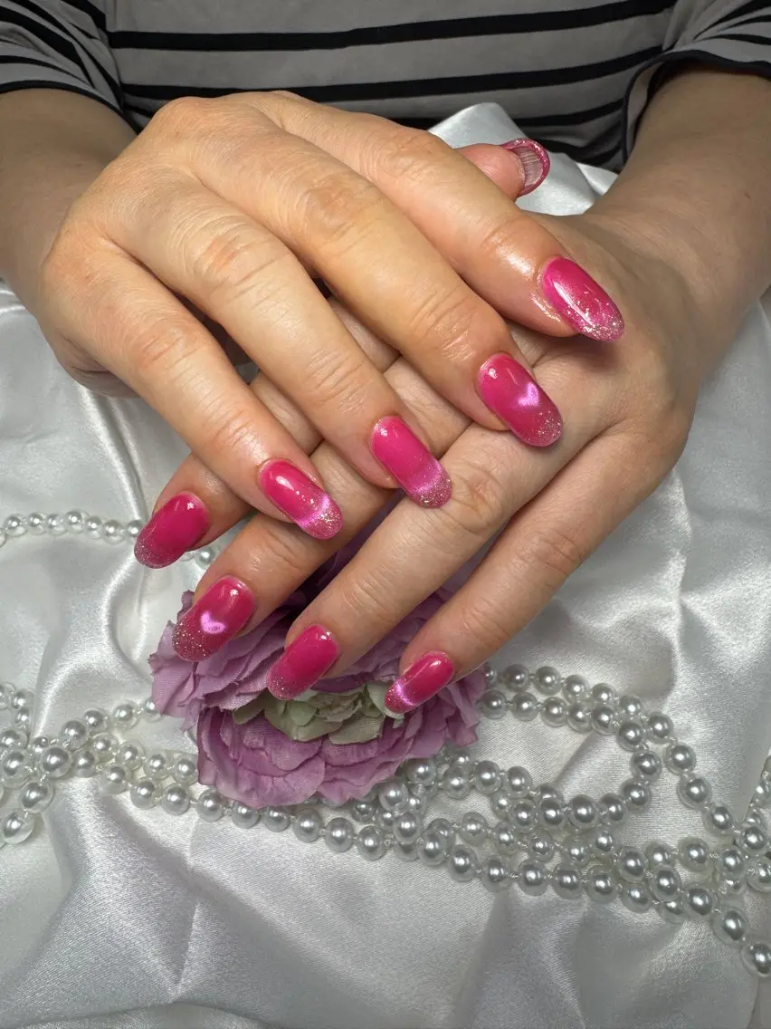 ネイル ラメ(グリッター) シンプルネイル Nail mihoのネイルデザイン
