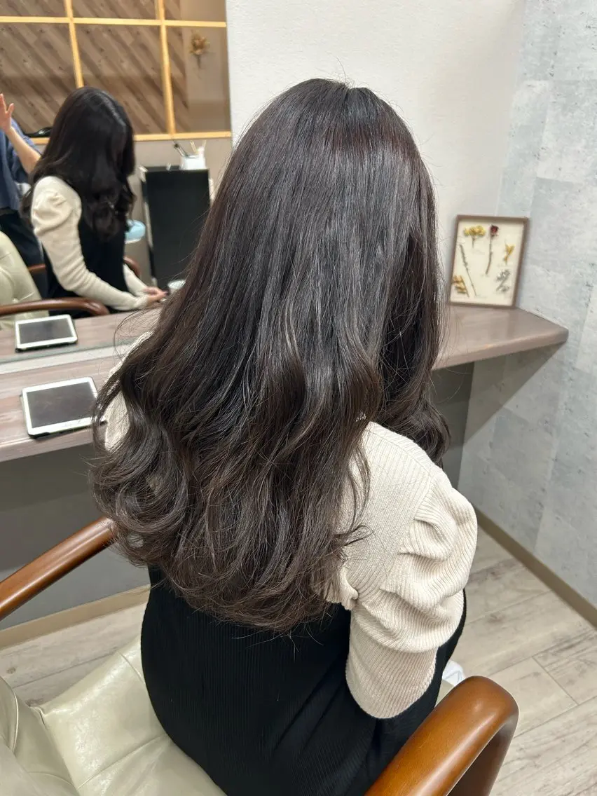 全体ヘアカラー(ワンカラー)の写真