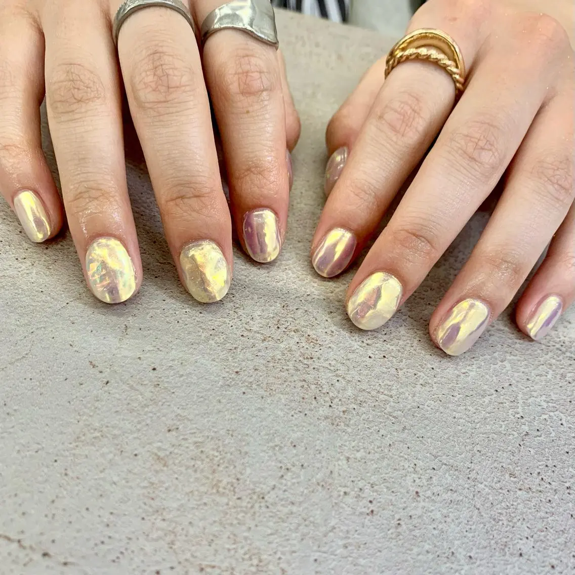 ネイル 氷ネイル・うるうるネイル ハンドネイル nailsalon -Lien-のネイルデザイン