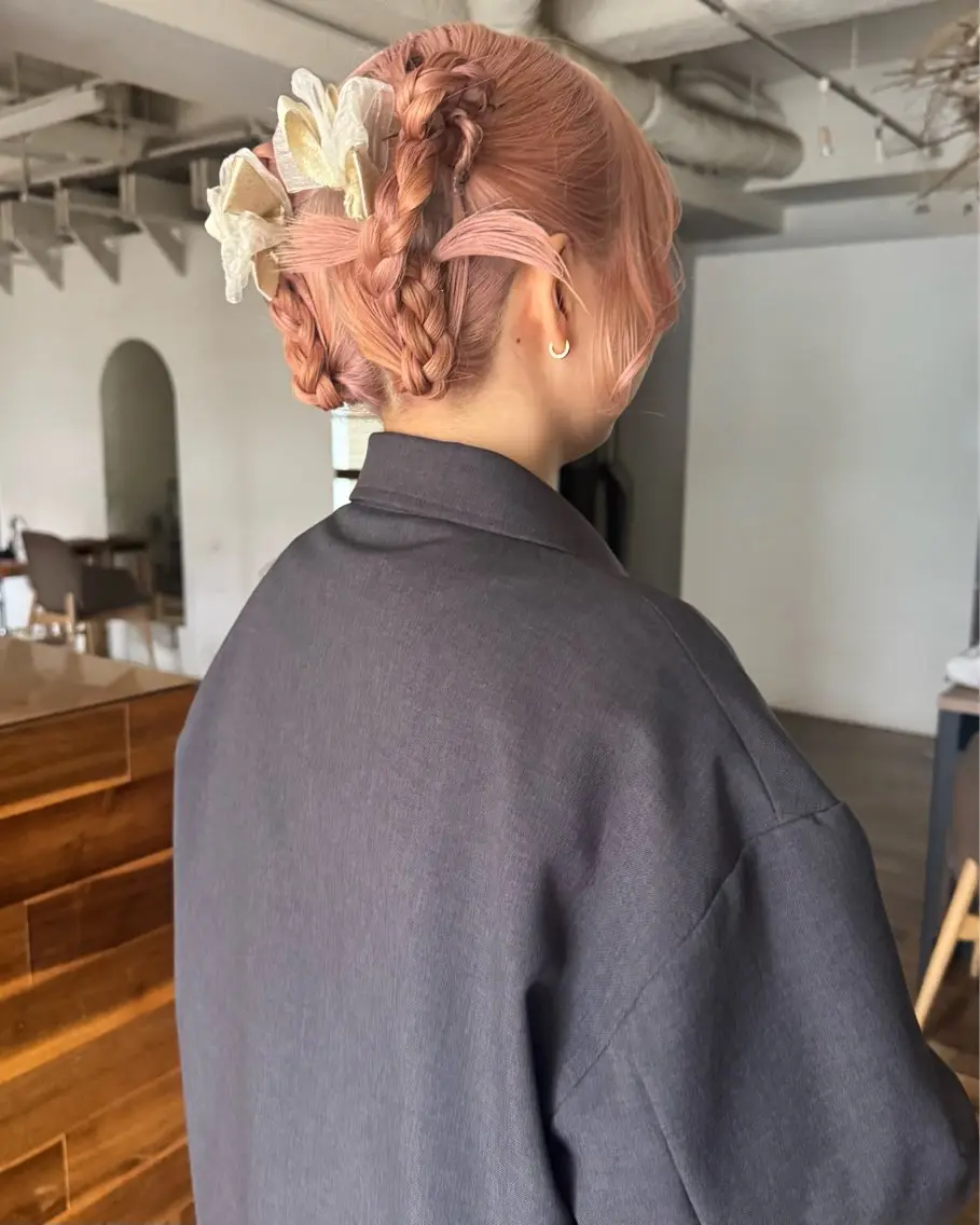 ミディアム ヘアセット たけかわ みちのヘアスタイル