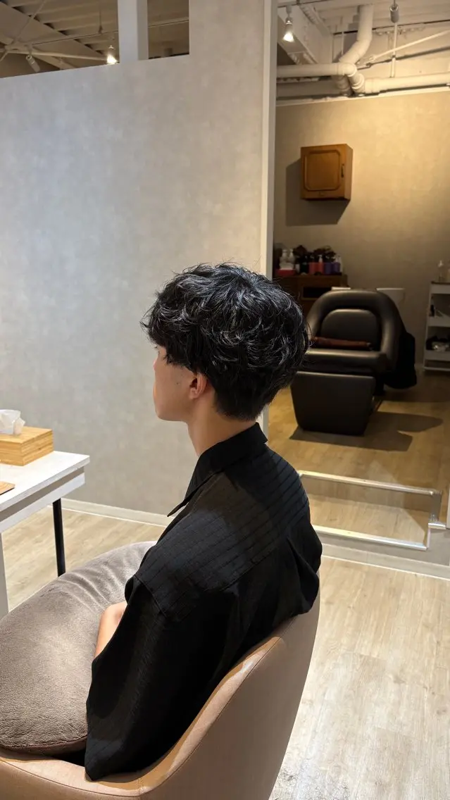パーマ メンズ カット パーマ soelいずみ野🌱 高橋のヘアスタイル