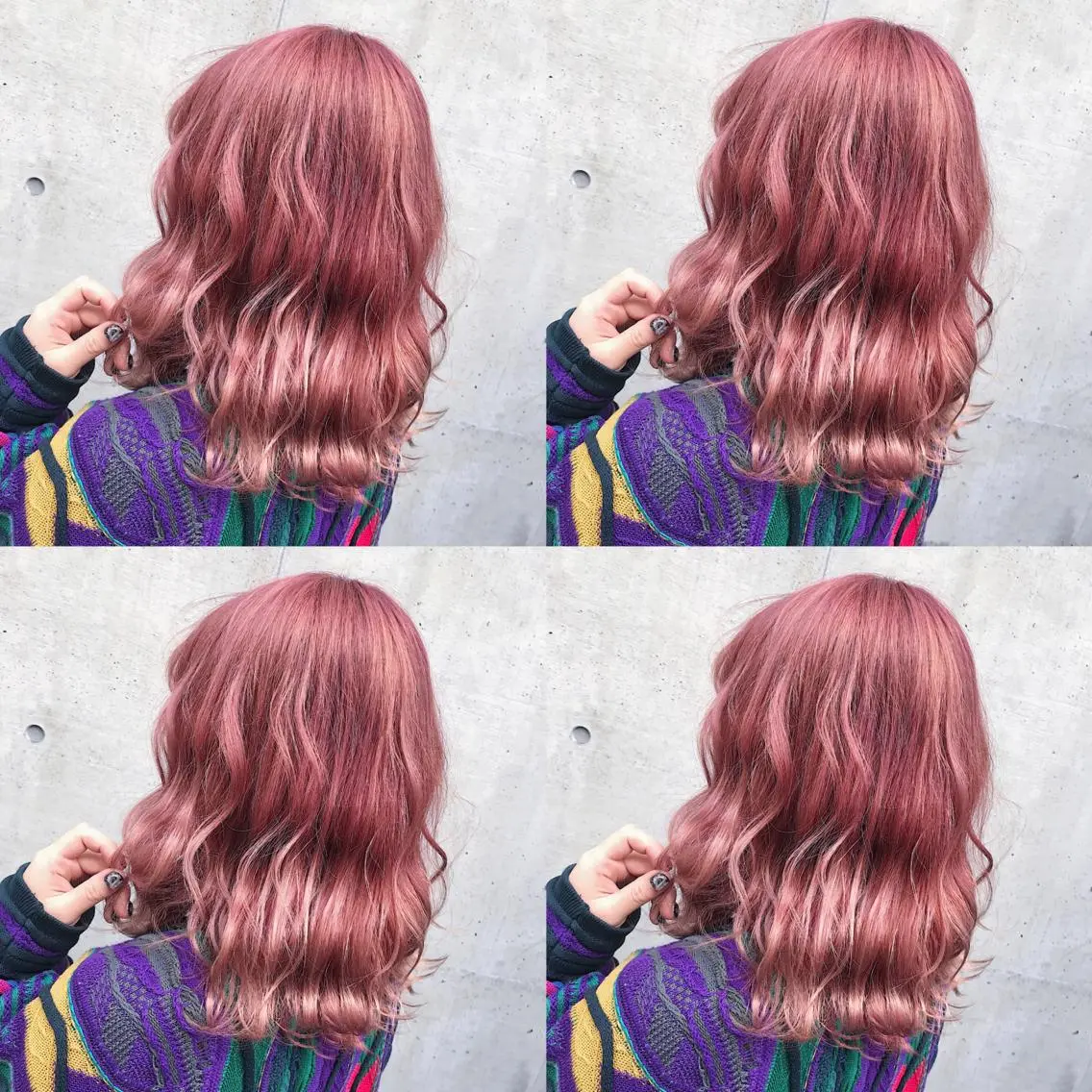 ミディアム カラー ヘアアレンジ ヘアカラー トリートメント TAKUMAブリーチ /切りっぱなし🪽のヘアスタイル