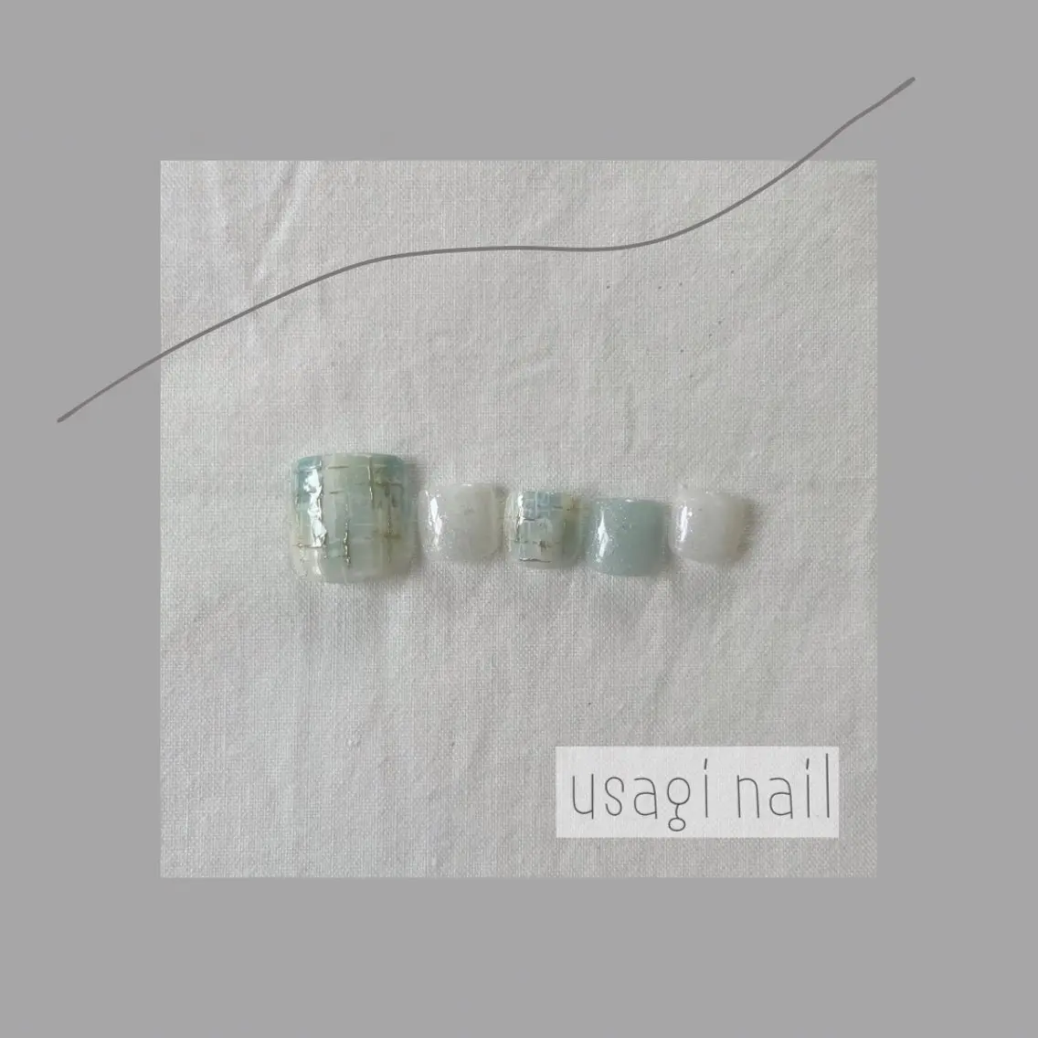 ネイル フットネイル usagi nailのネイルデザイン