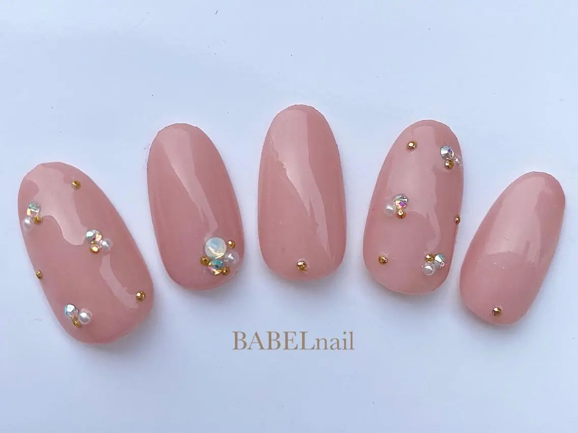 ネイル アートネイル ジェルネイル オフィスネイル ショートネイル ハンドネイル 江戸川橋✨BABEL 【バベル】大人可愛いのネイルデザイン