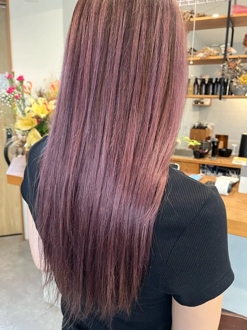 ロング カラー 森 莉子のヘアスタイル
