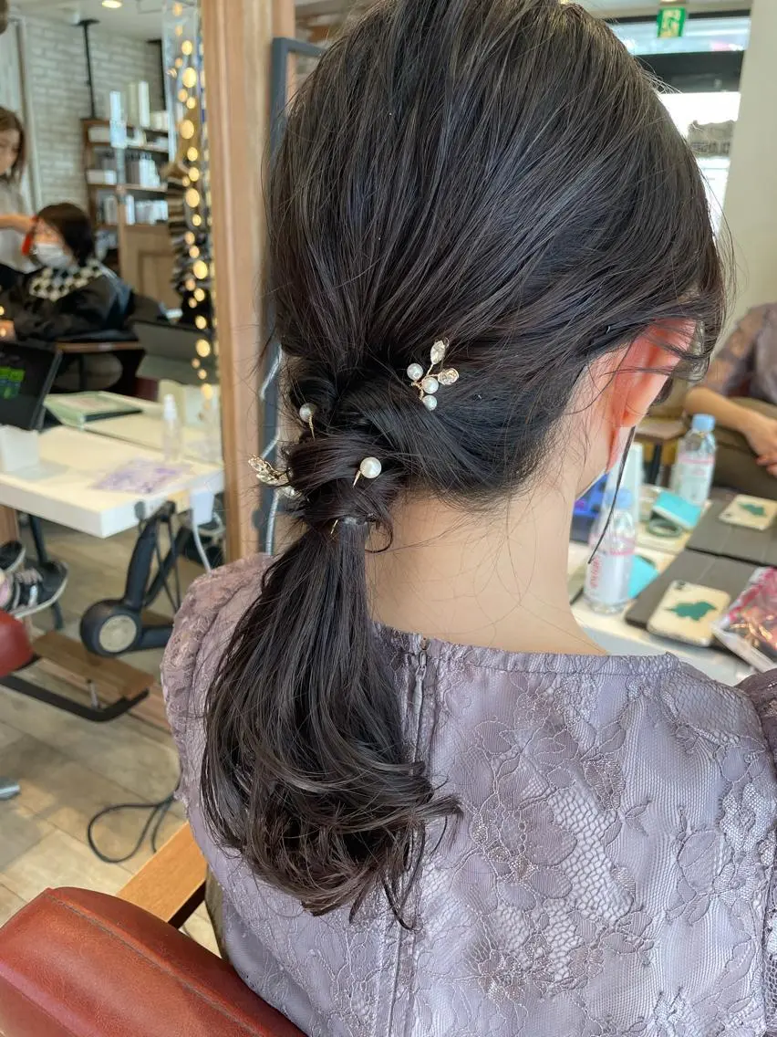 ヘアセットの写真