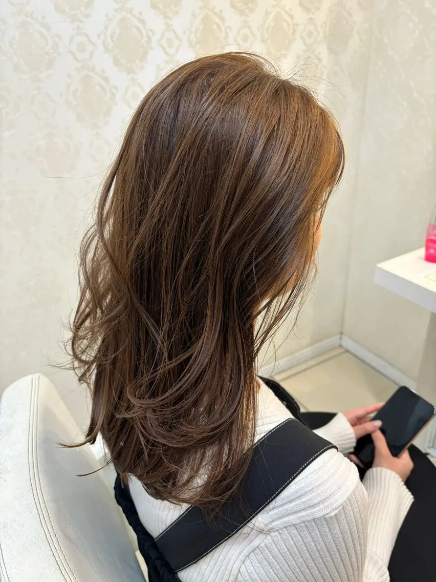 ロング はらだ すずのヘアスタイル