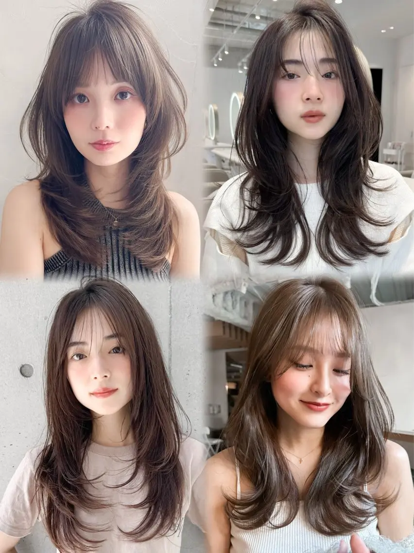【撮影OK】平日21:30~✨レイヤーカット＋透明感カラー＋うる艶トリートメント⭐️の写真