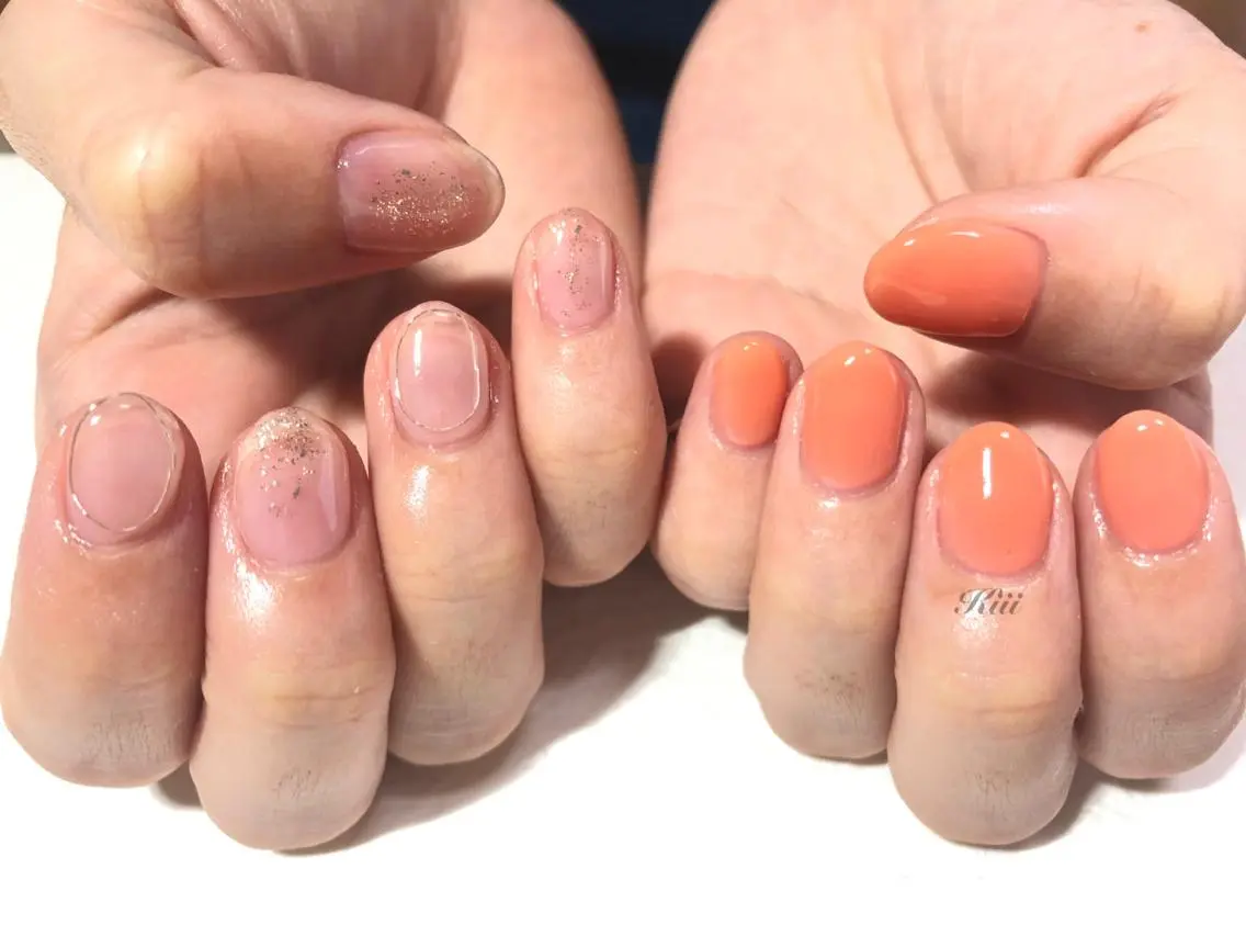 ネイル ハンドネイル フットネイル kiii.__ ✴︎*のネイルデザイン