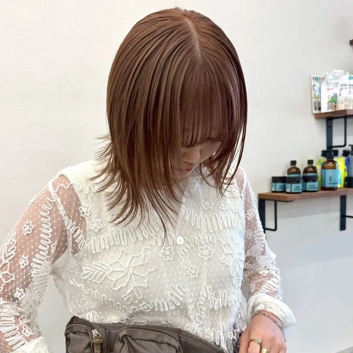 ミディアム カット トリートメント 🌙透明感カラー ×カット リナ🌙のヘアスタイル