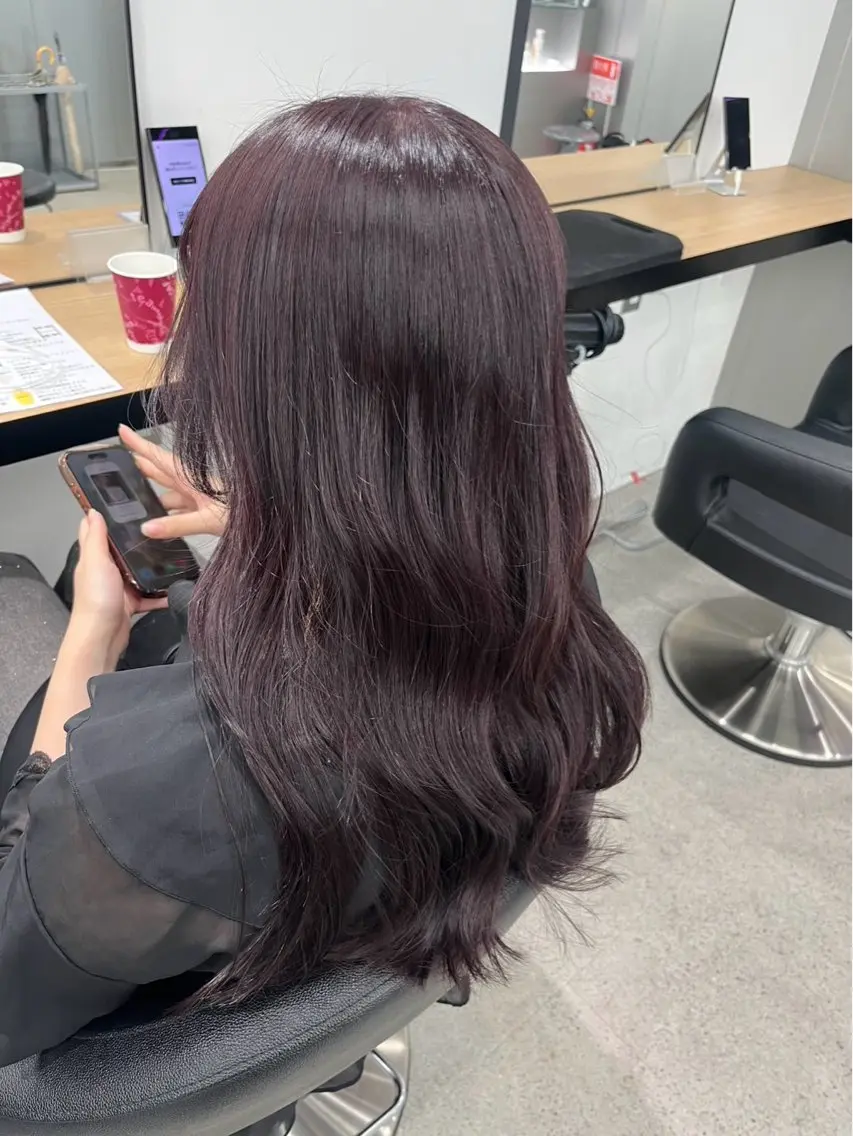 ロング ヘアカラー miku/ラベンダー 透明感カラー🪻❤︎のヘアスタイル