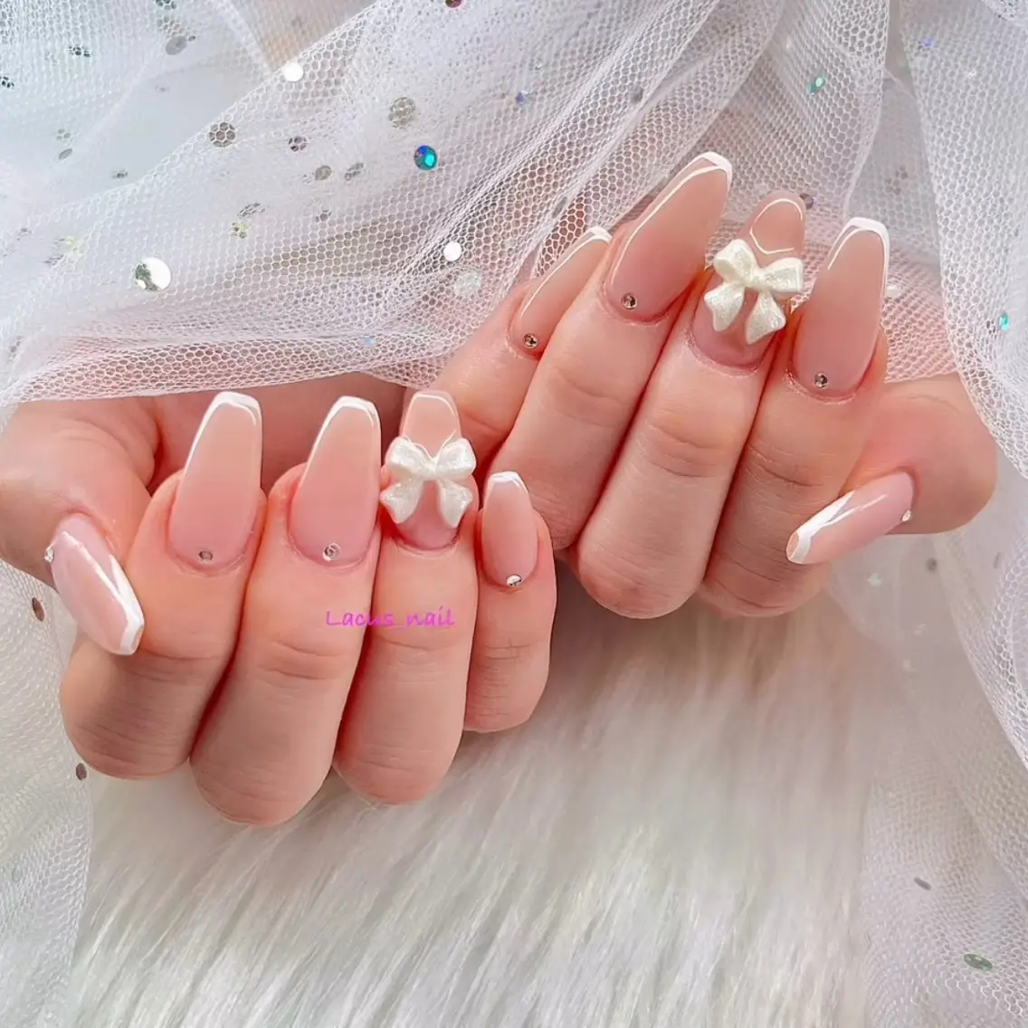 ネイル アートネイル スカルプネイル Nail Salon Lacusのネイルデザイン