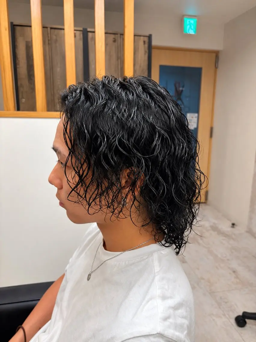 パーマ メンズ メンズサロン リョウタのヘアスタイル