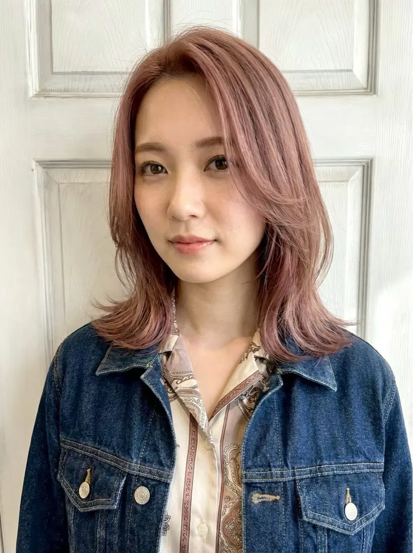 セミロング ヘアカラー AROMA hair room TOUMAのヘアスタイル