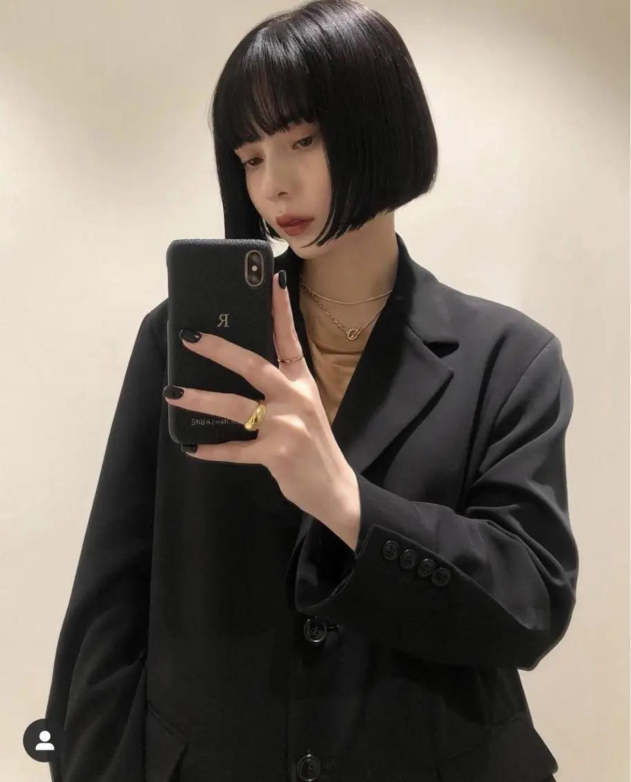 ショート ヘアカラー トリートメント えり 艶髪/髪質改善 /透明感カラー/堀江のヘアスタイル